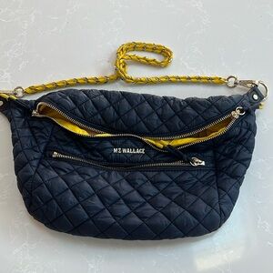 MZ Wallace Small Crosby Sling Navy / Yellow